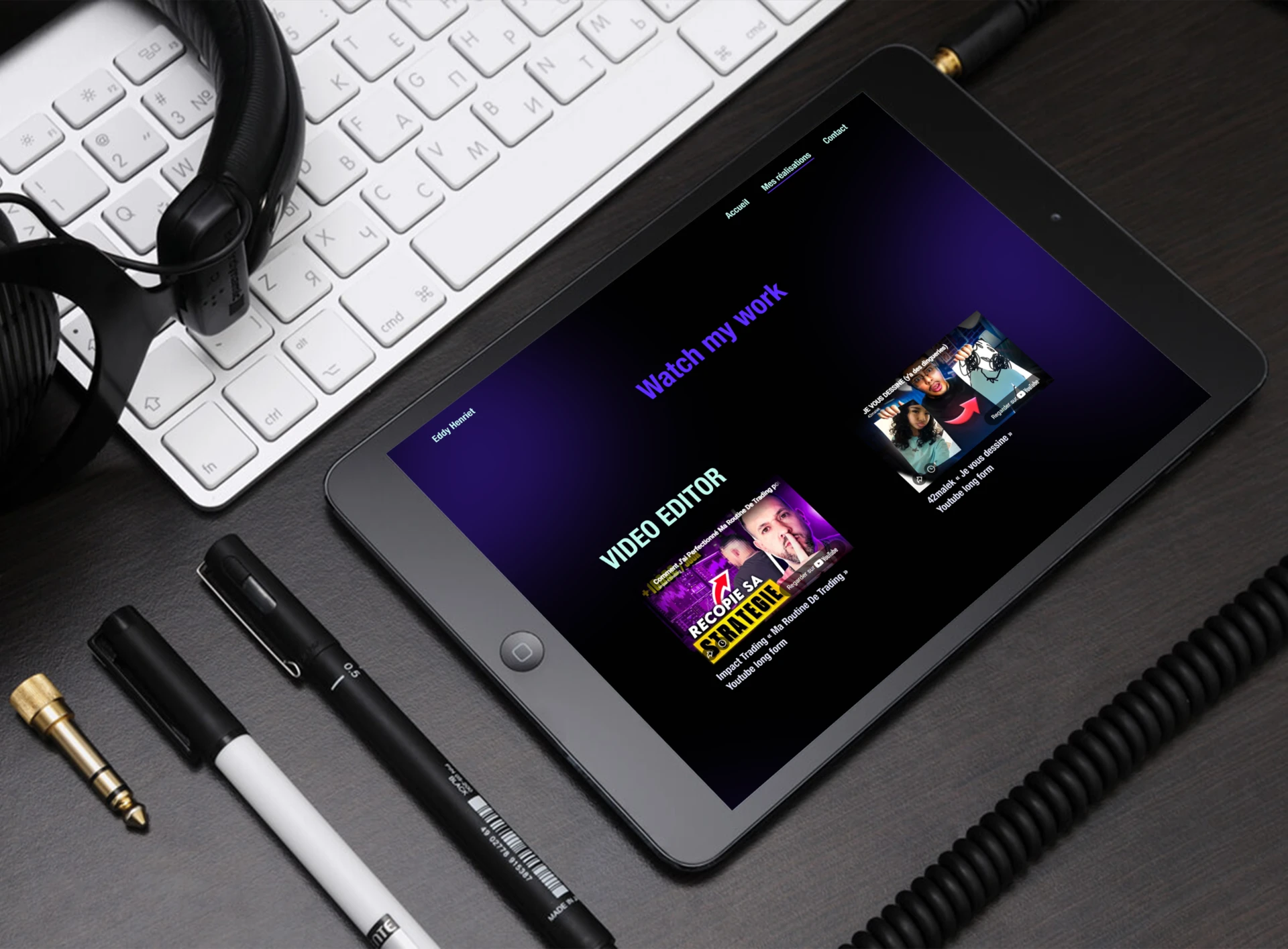 Portfolio Allfistudio mockup pc portable